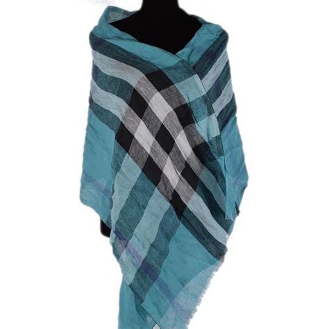 burberry crinkle scarf linen